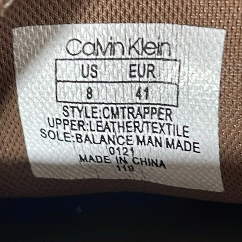 CALVIN KLEIN Men’s Trapper Slip-On Penny Loafers Leather Suede Shoes Size 8 - Picture 11 of 11